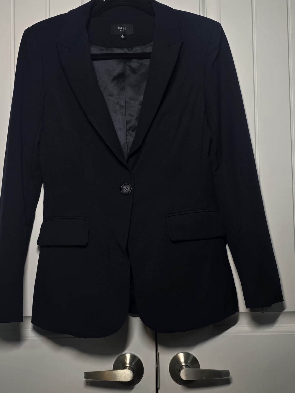 💼 Ro & De Navy Blue Blazer Size S Professional Career Jacket